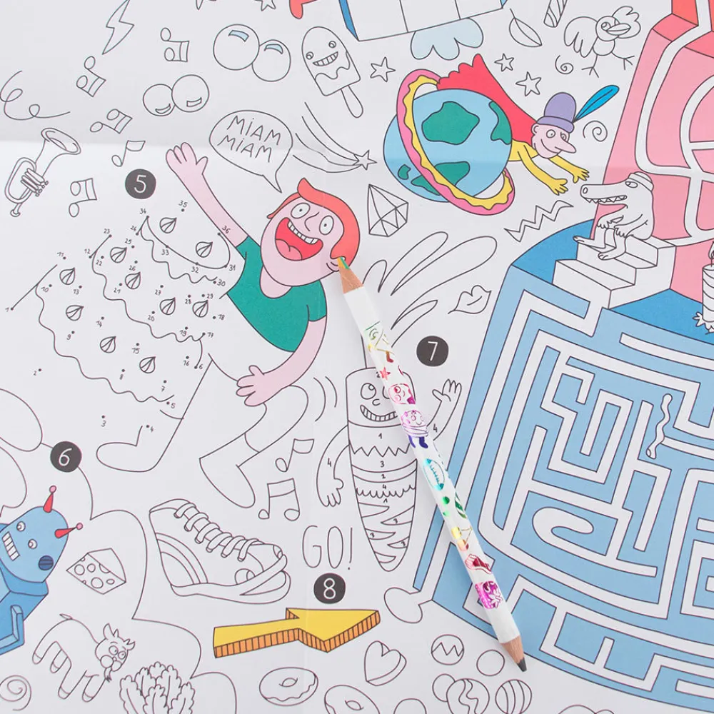 Cheap Omy Games Giant Coloring Poster