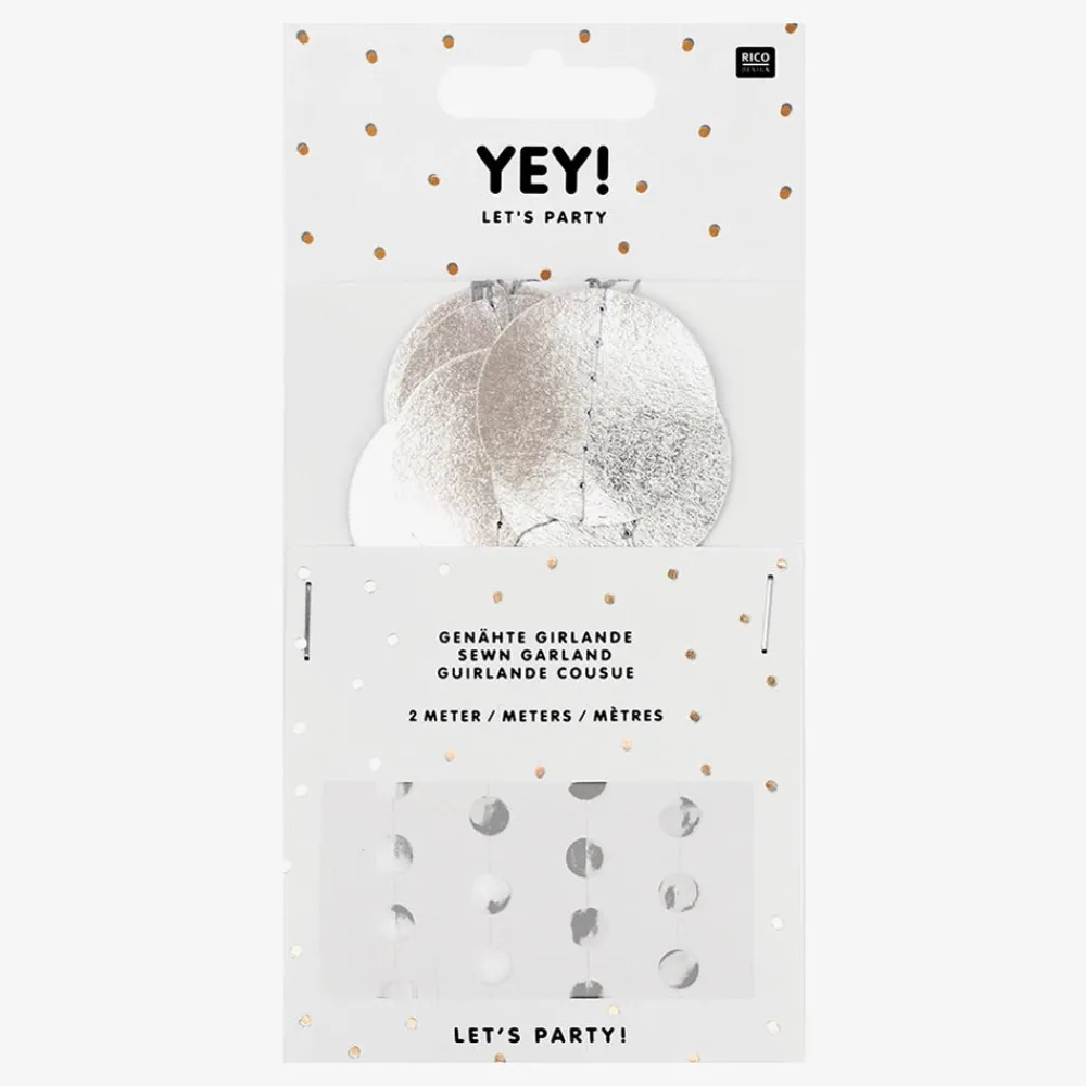 Store Rico Design Garland Of Silver Pellets