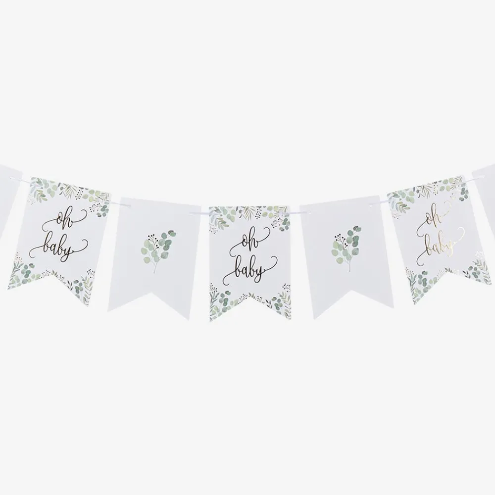 Clearance Arty Fêtes Factory Garland Oh Baby Green And Gold