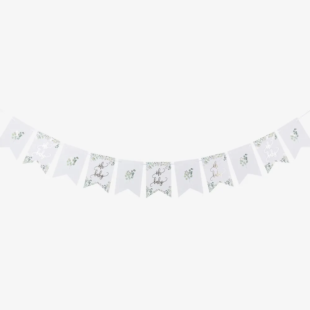 Clearance Arty Fêtes Factory Garland Oh Baby Green And Gold