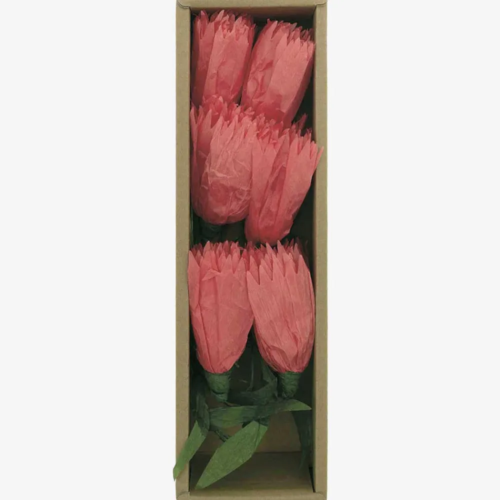 Hot Rico Design Garland Red Paper Flowers