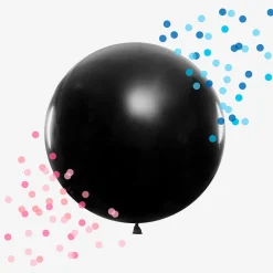 Online Unique Party Gender Reveal Balloon With Blue And Pink Confetti