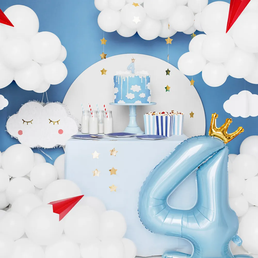 Flash Sale Party Deco Giant Air Balloon - Light Blue Number Balloon