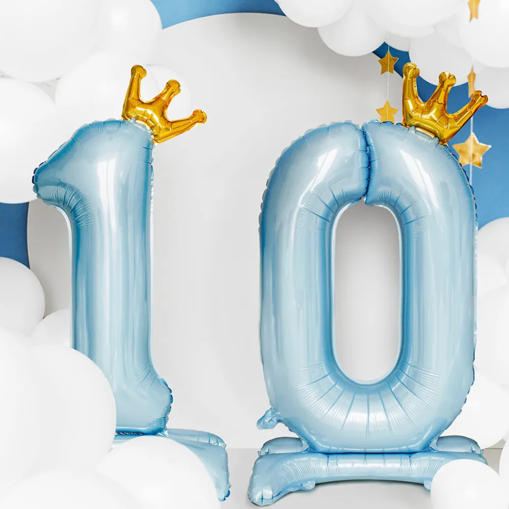 Flash Sale Party Deco Giant Air Balloon - Light Blue Number Balloon