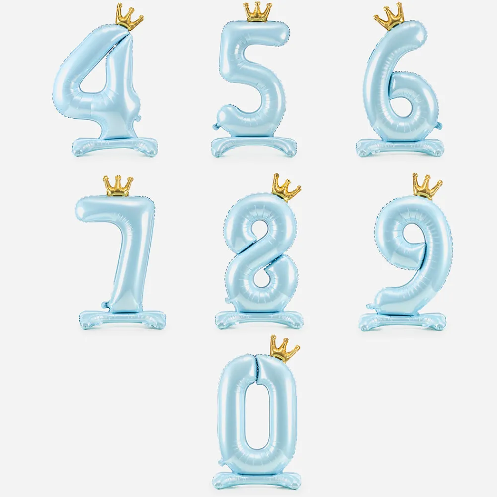 Flash Sale Party Deco Giant Air Balloon - Light Blue Number Balloon