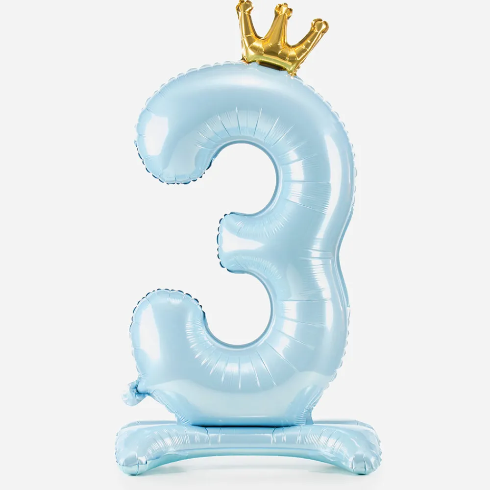 Flash Sale Party Deco Giant Air Balloon - Light Blue Number Balloon