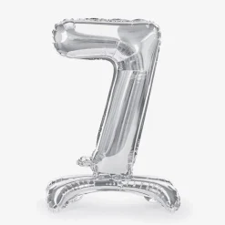 Best Party Deco Giant Air Balloon - Silver Number Balloon