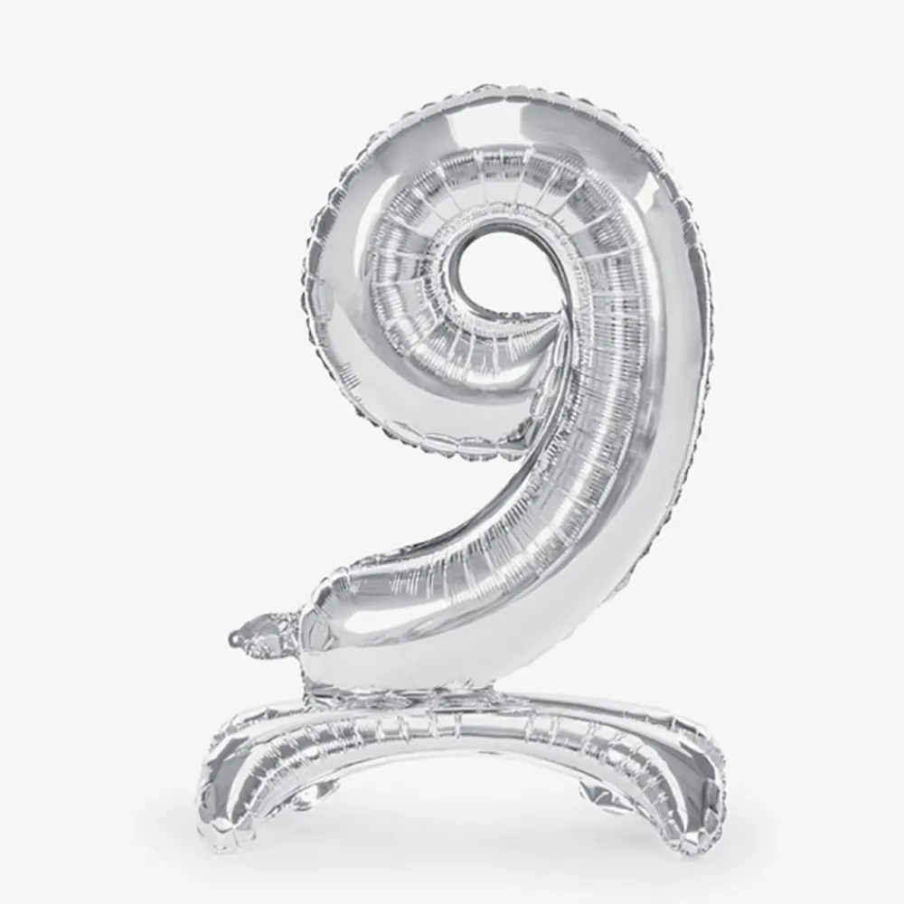 Best Party Deco Giant Air Balloon - Silver Number Balloon