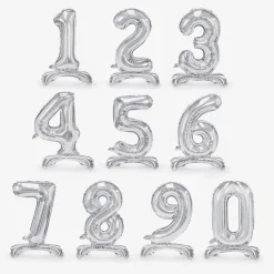Best Party Deco Giant Air Balloon - Silver Number Balloon