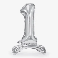 Best Party Deco Giant Air Balloon - Silver Number Balloon