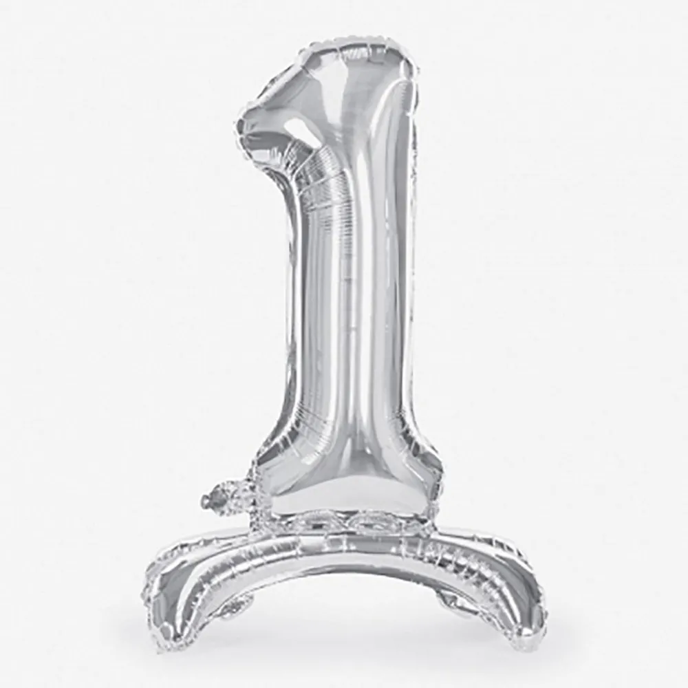 Best Party Deco Giant Air Balloon - Silver Number Balloon