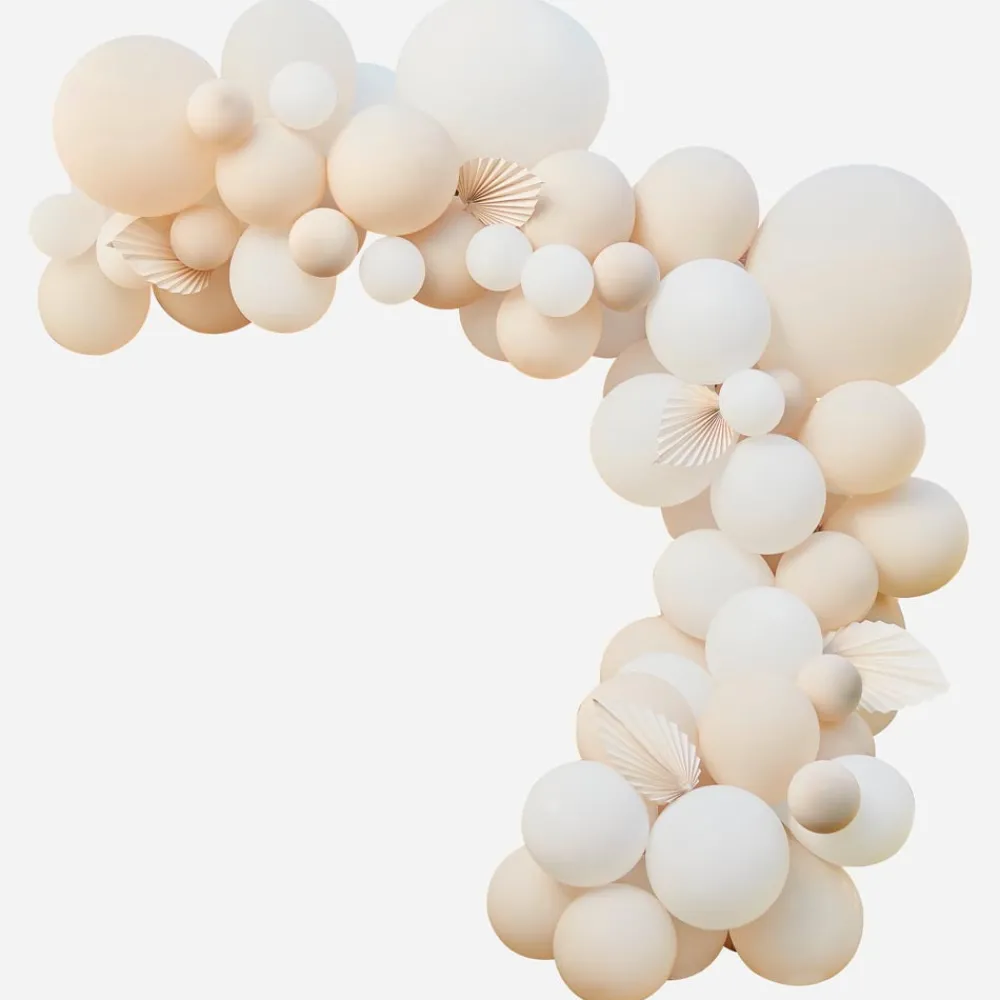 Sale Ginger Ray Giant Balloon Arch: Nude + Palm Leaves