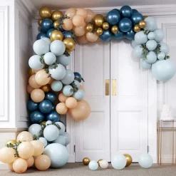 Discount Ginger Ray Giant Blue And Peach Balloon Arch