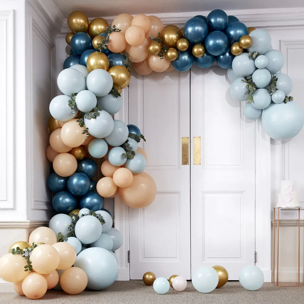 Discount Ginger Ray Giant Blue And Peach Balloon Arch