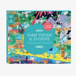 Cheap Omy Giant Dinosaur Poster With Stickers