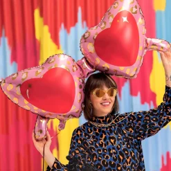 Clearance Party Deco Giant Heart Glasses Balloon