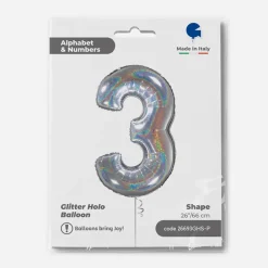 Clearance Grabo Balloons Giant Helium Balloon - Giant Holographic Number Balloon