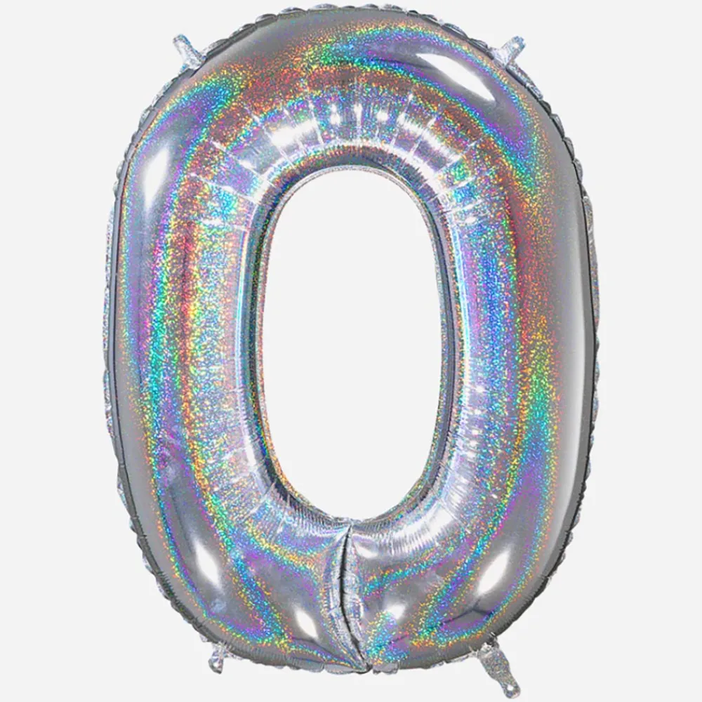 Clearance Grabo Balloons Giant Helium Balloon - Giant Holographic Number Balloon