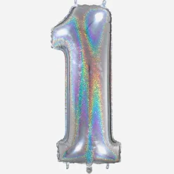 Clearance Grabo Balloons Giant Helium Balloon - Giant Holographic Number Balloon