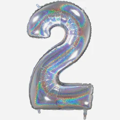 Clearance Grabo Balloons Giant Helium Balloon - Giant Holographic Number Balloon