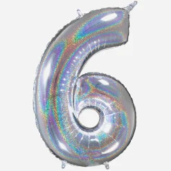 Clearance Grabo Balloons Giant Helium Balloon - Giant Holographic Number Balloon