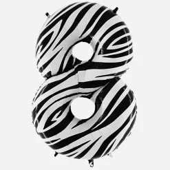 Online Grabo Balloons Giant Helium Balloon - Giant Zebra Number Balloon