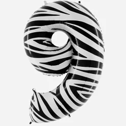 Online Grabo Balloons Giant Helium Balloon - Giant Zebra Number Balloon