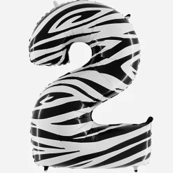 Online Grabo Balloons Giant Helium Balloon - Giant Zebra Number Balloon