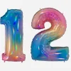 Hot Grabo Balloons Giant Helium Balloon - Giant Rainbow Number Balloon