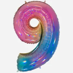 Hot Grabo Balloons Giant Helium Balloon - Giant Rainbow Number Balloon