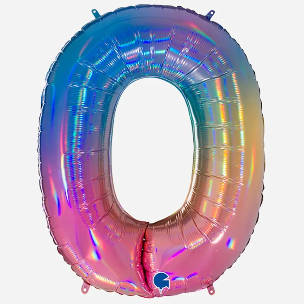 Hot Grabo Balloons Giant Helium Balloon - Giant Rainbow Number Balloon
