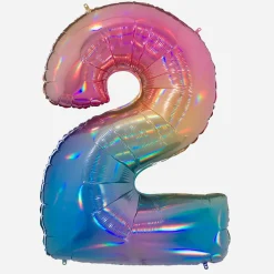 Hot Grabo Balloons Giant Helium Balloon - Giant Rainbow Number Balloon