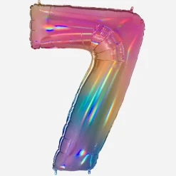 Hot Grabo Balloons Giant Helium Balloon - Giant Rainbow Number Balloon