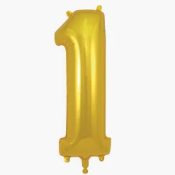 Best My Little Day Giant Helium Balloon - Golden Number Balloon