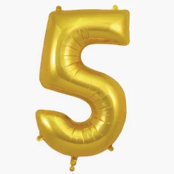 Best My Little Day Giant Helium Balloon - Golden Number Balloon