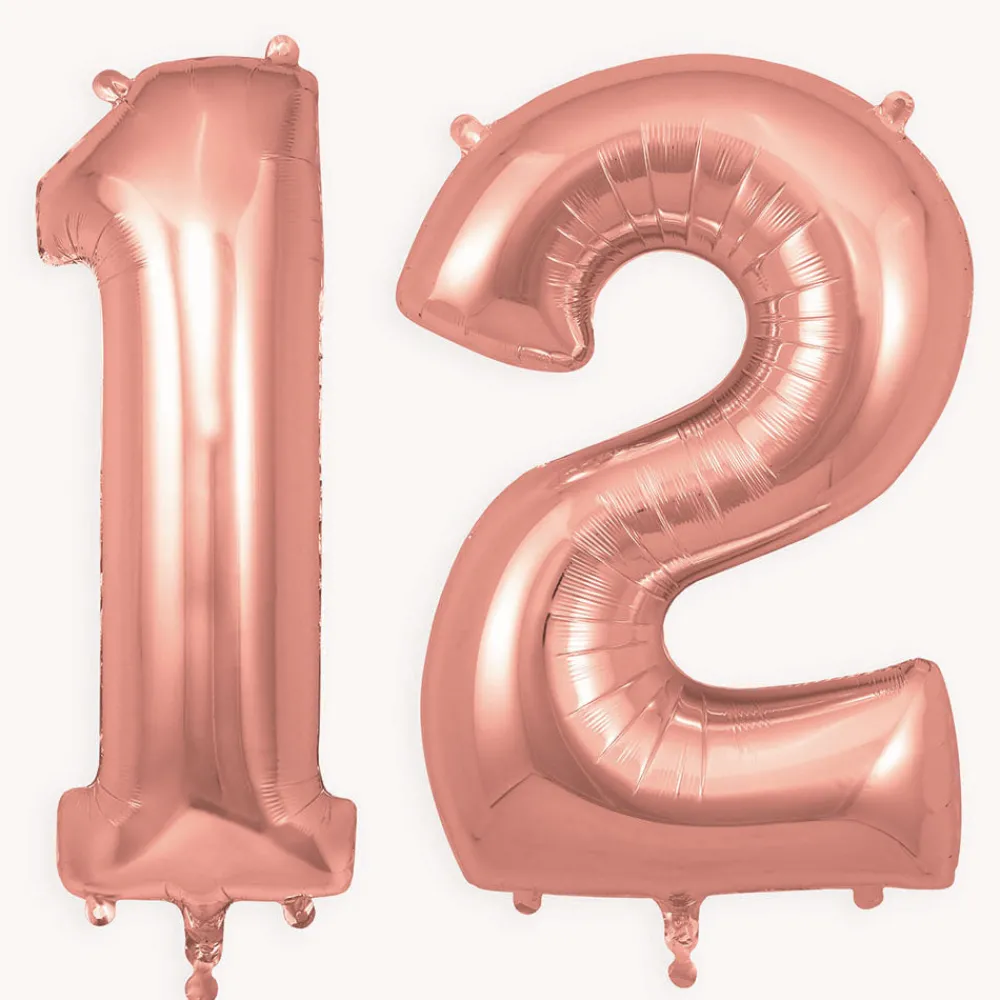 Store My Little Day Giant Helium Balloon - Rose Gold Number Balloon
