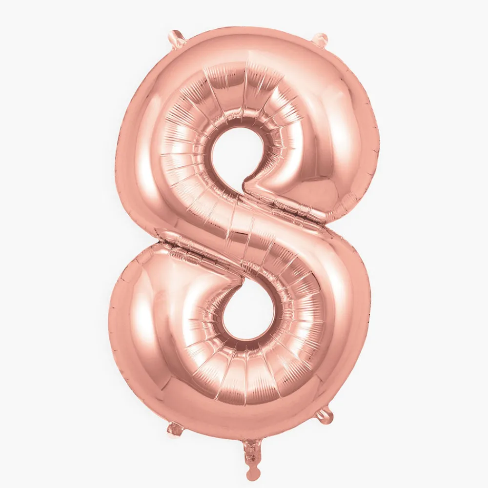 Store My Little Day Giant Helium Balloon - Rose Gold Number Balloon