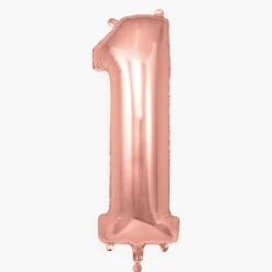 Store My Little Day Giant Helium Balloon - Rose Gold Number Balloon