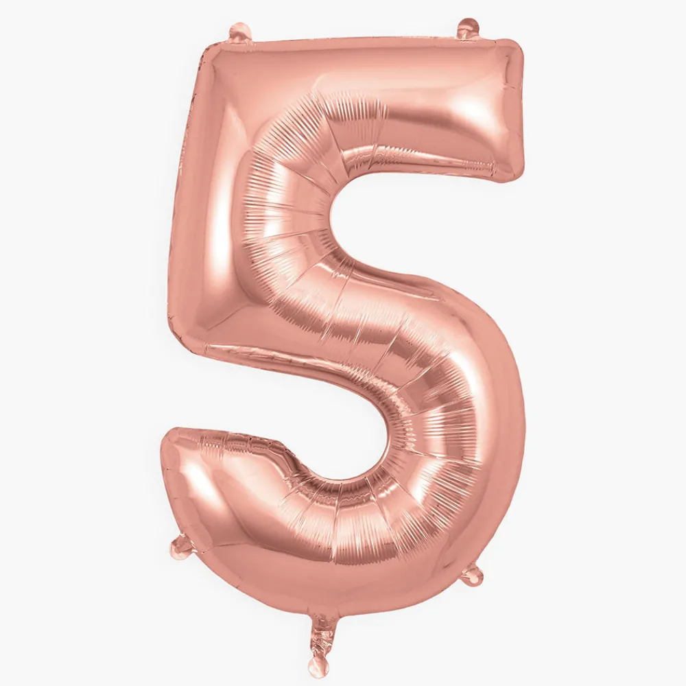 Store My Little Day Giant Helium Balloon - Rose Gold Number Balloon