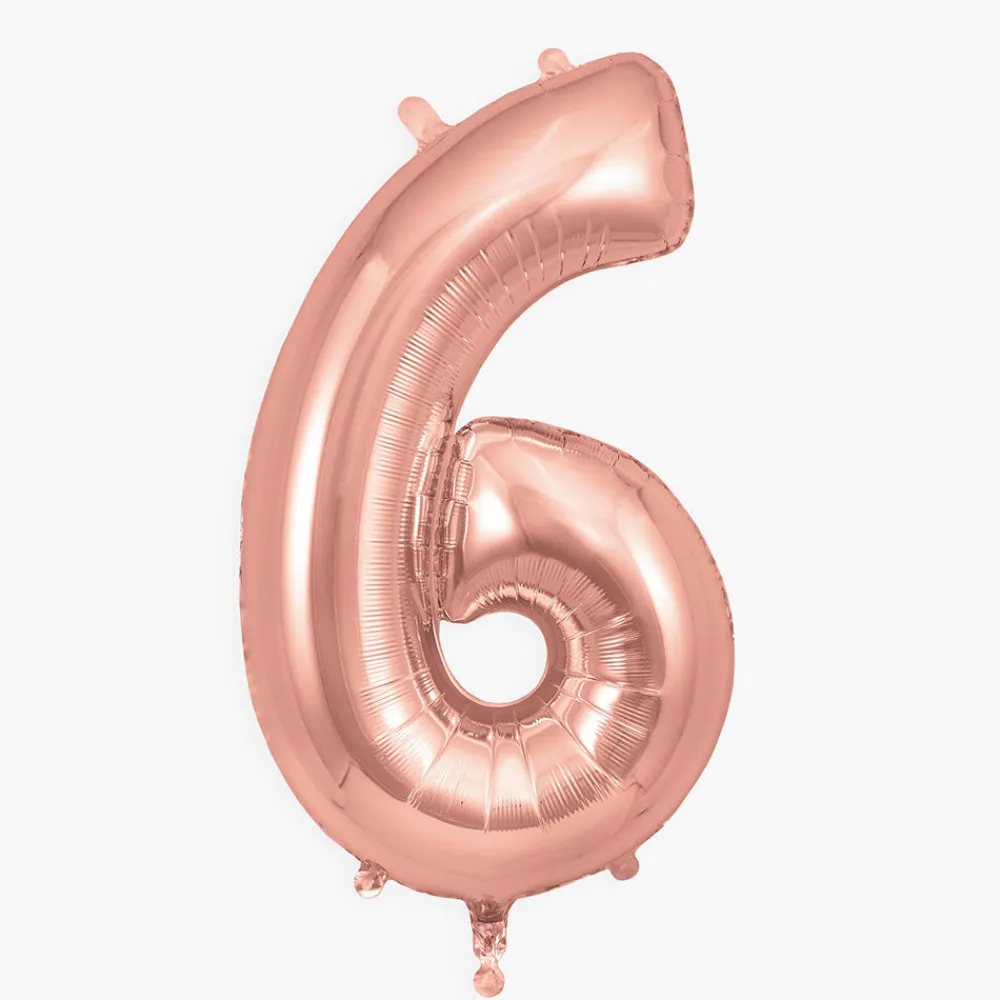 Store My Little Day Giant Helium Balloon - Rose Gold Number Balloon