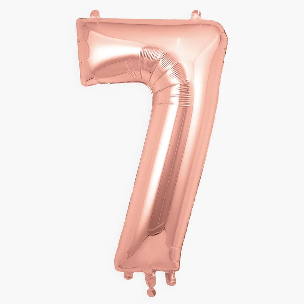 Store My Little Day Giant Helium Balloon - Rose Gold Number Balloon