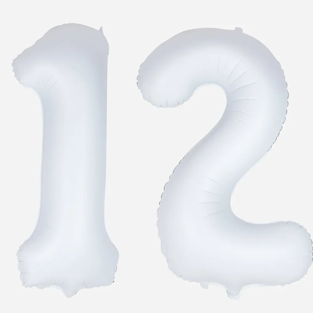 Cheap Unique Party Giant Helium Balloon - White Number Balloon