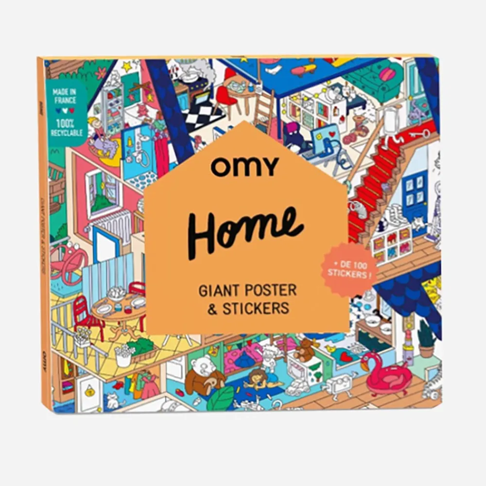 Online Omy Giant House Poster With Stickers