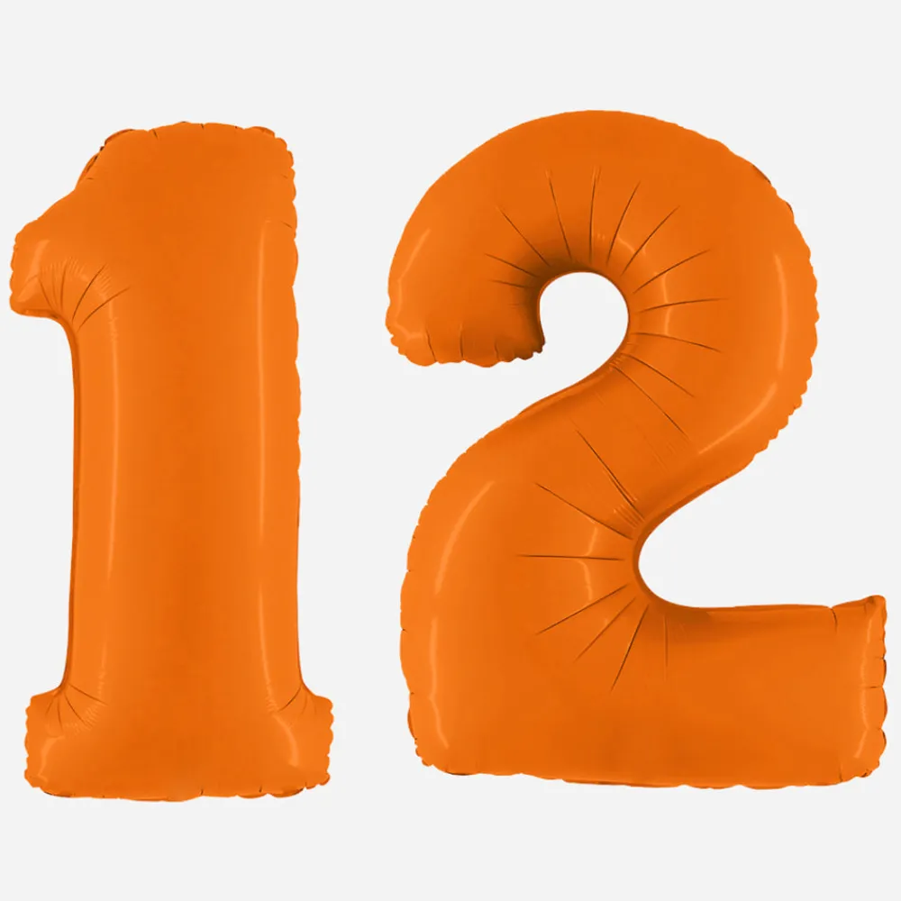 Hot Grabo Balloons Giant Orange Number Balloon