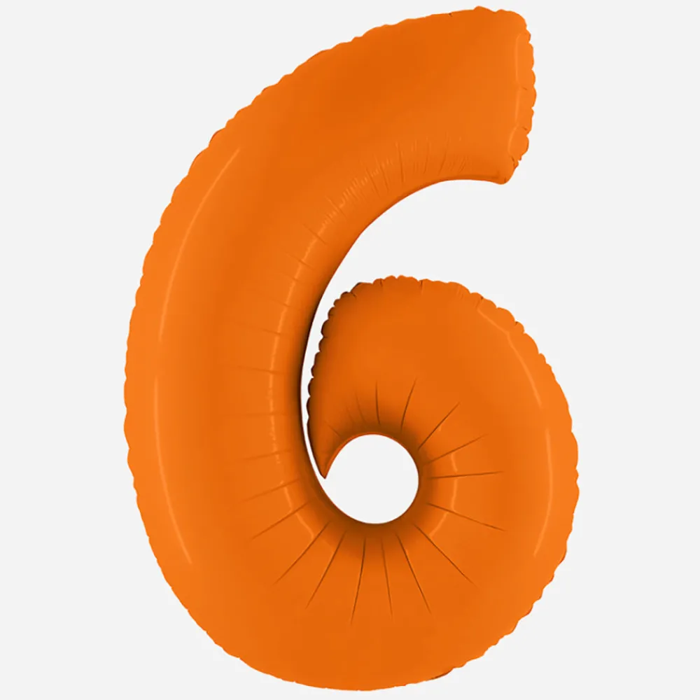Hot Grabo Balloons Giant Orange Number Balloon