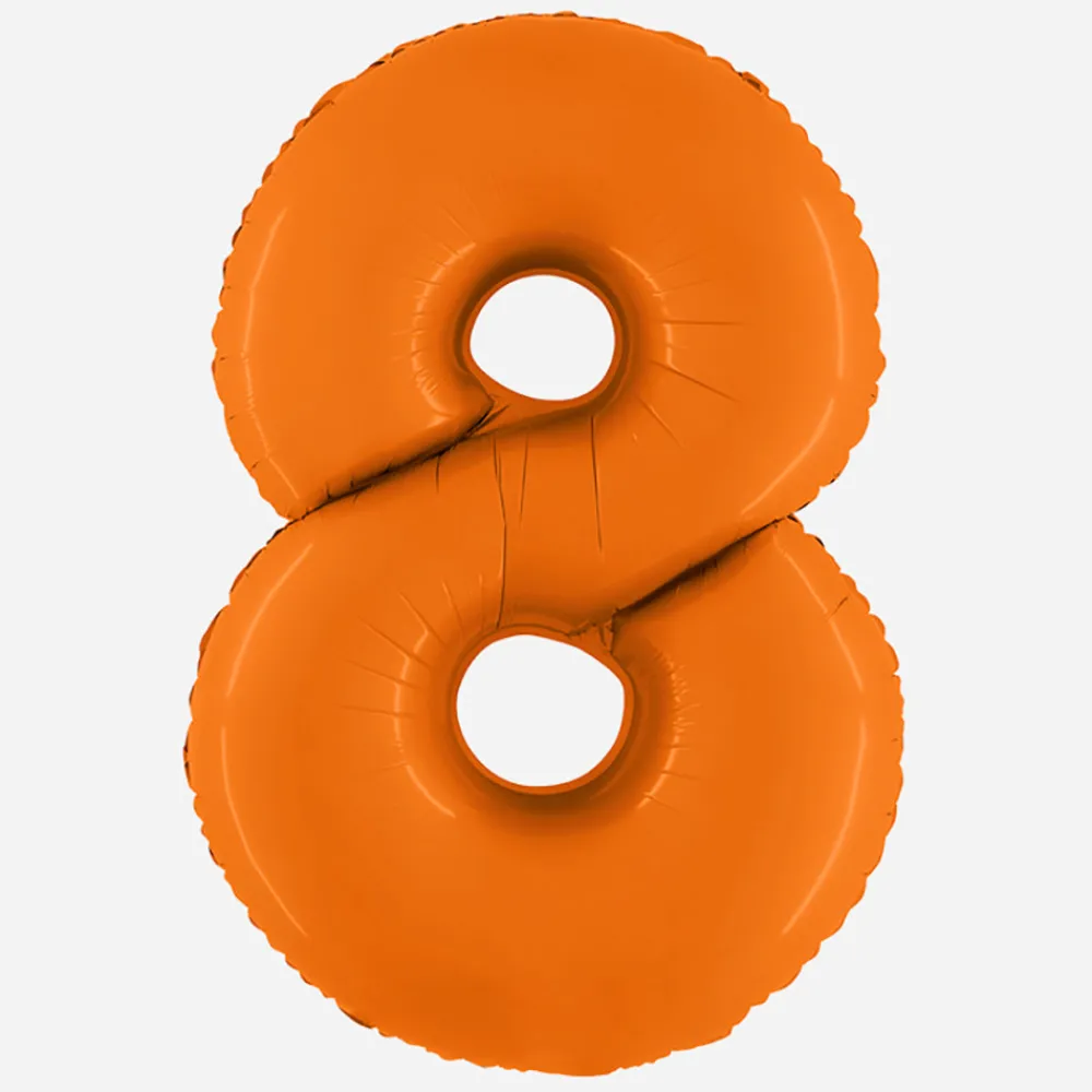 Hot Grabo Balloons Giant Orange Number Balloon
