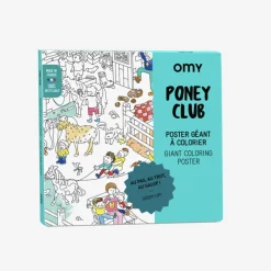 Flash Sale Omy Giant Pony Club Coloring Poster