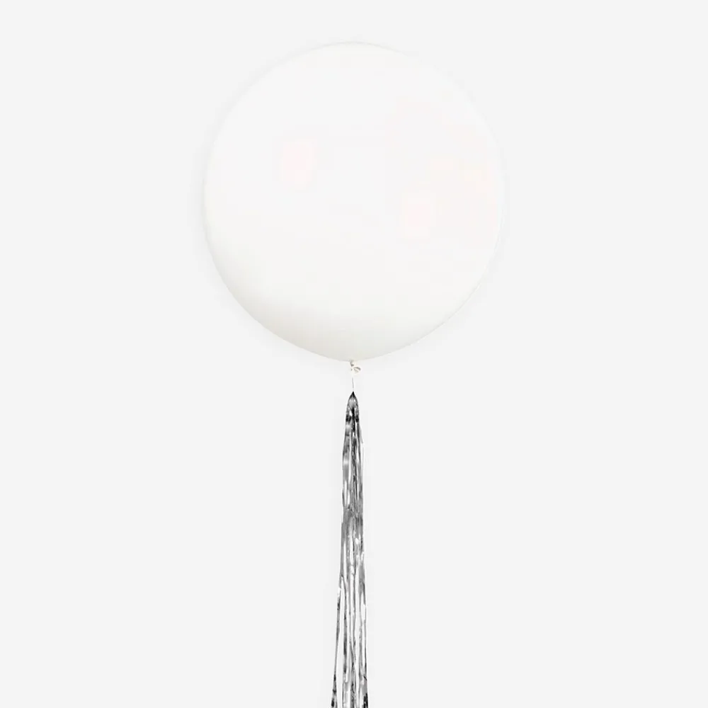Discount Unique Party Giant Popping Balloon With Silver Tassel