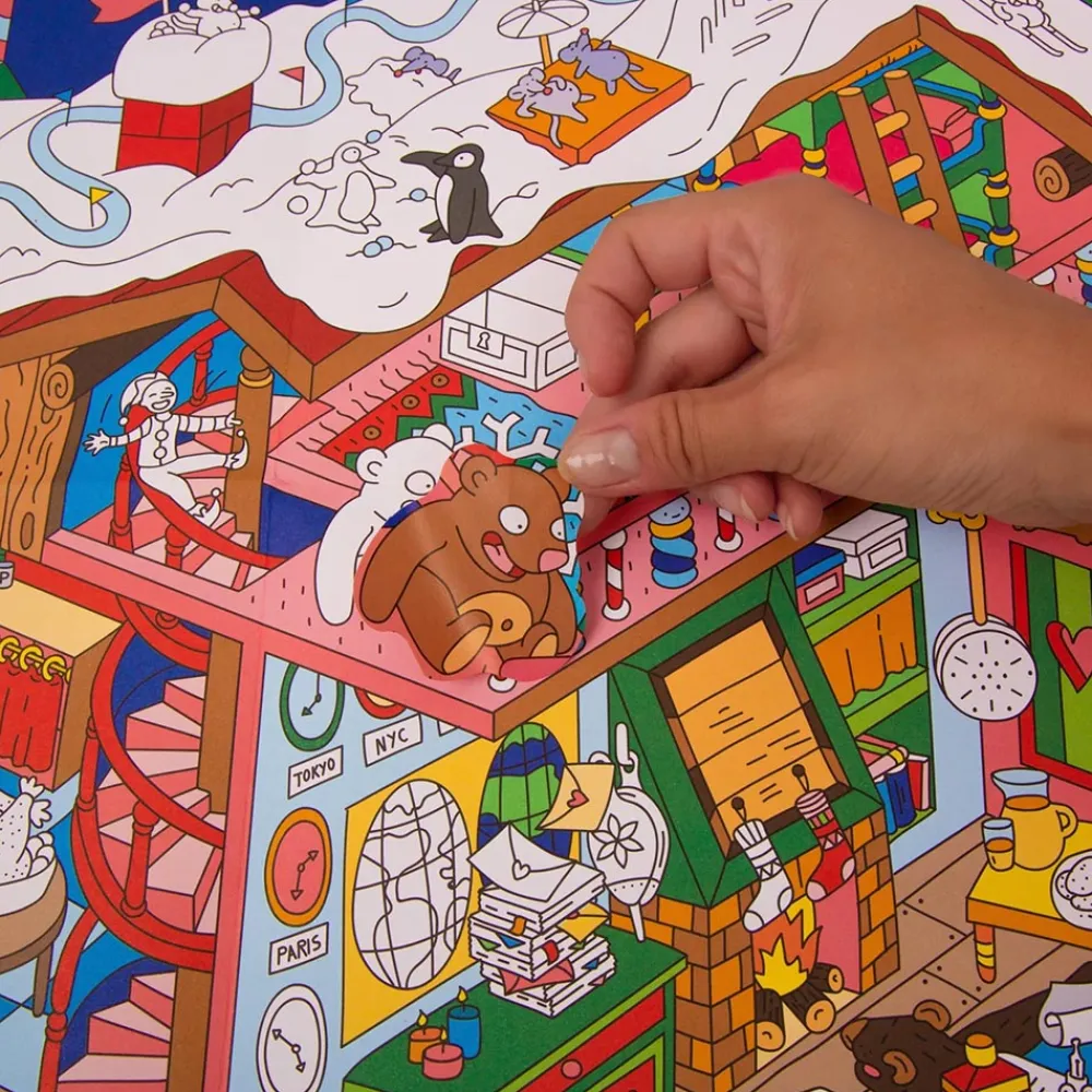 Cheap Omy Giant Poster And Santa'S Workshop Stickers