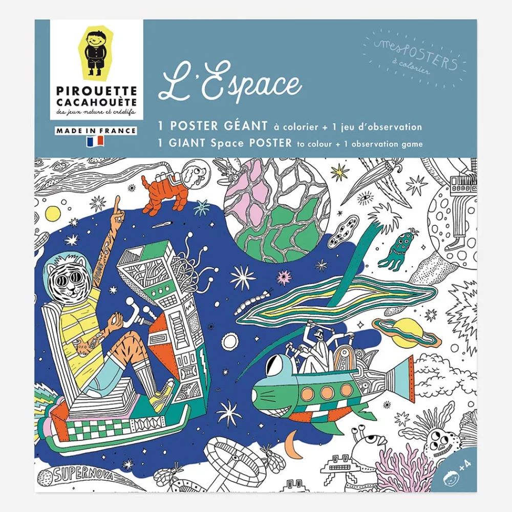 Online Pirouette Cacahouete Giant Space Coloring Poster